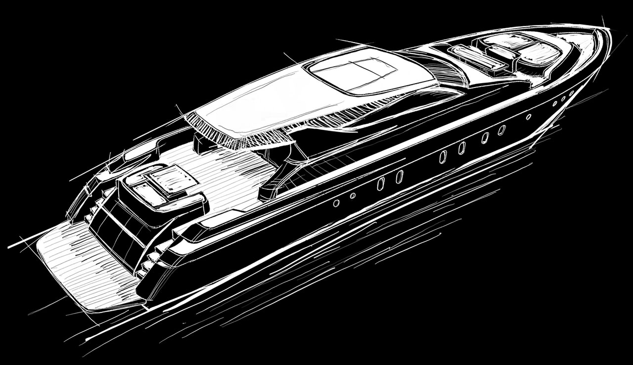 Progetto yacht di lusso Dalla Pietà